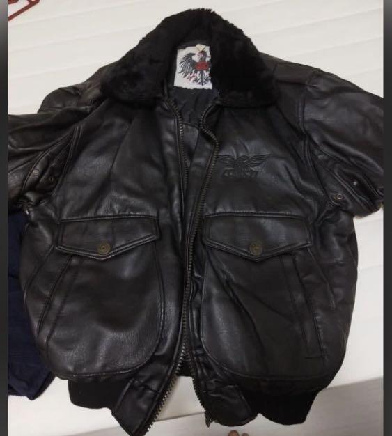 PU leather Aviator jacket Men s Fashion Coats Jackets and