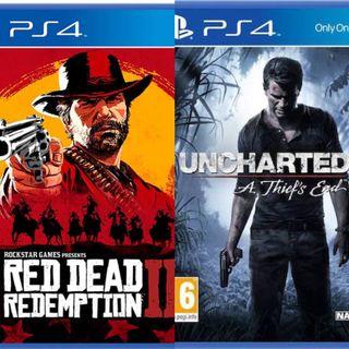 red dead redemption 2 and uncharted 4