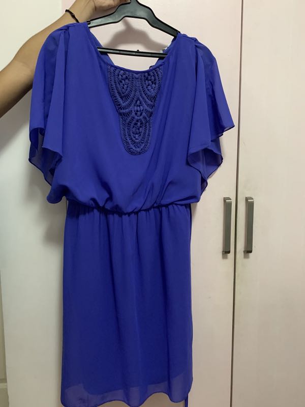 red herring blue dress