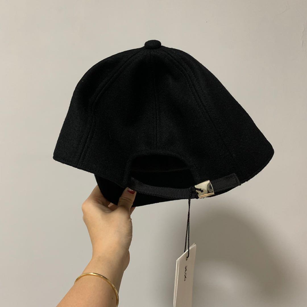 Sacai x Kaws Melton Cap Black Unisex (Size 1), 女裝, 手錶及配件 