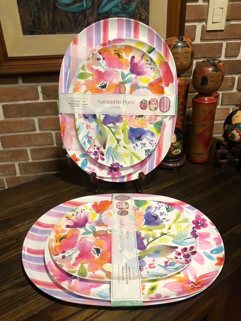 Samantha pynn Plates and Tray, Furniture & Home Living, Kitchenware