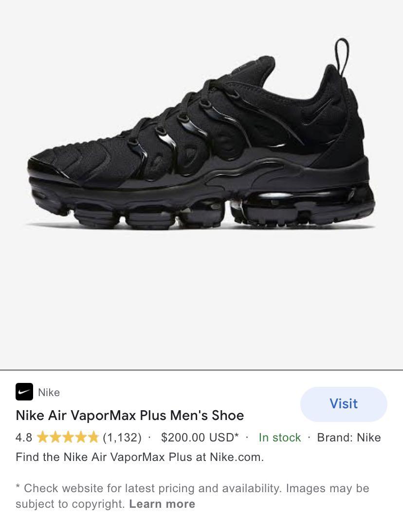 Harga nike vapormax plus original best sale