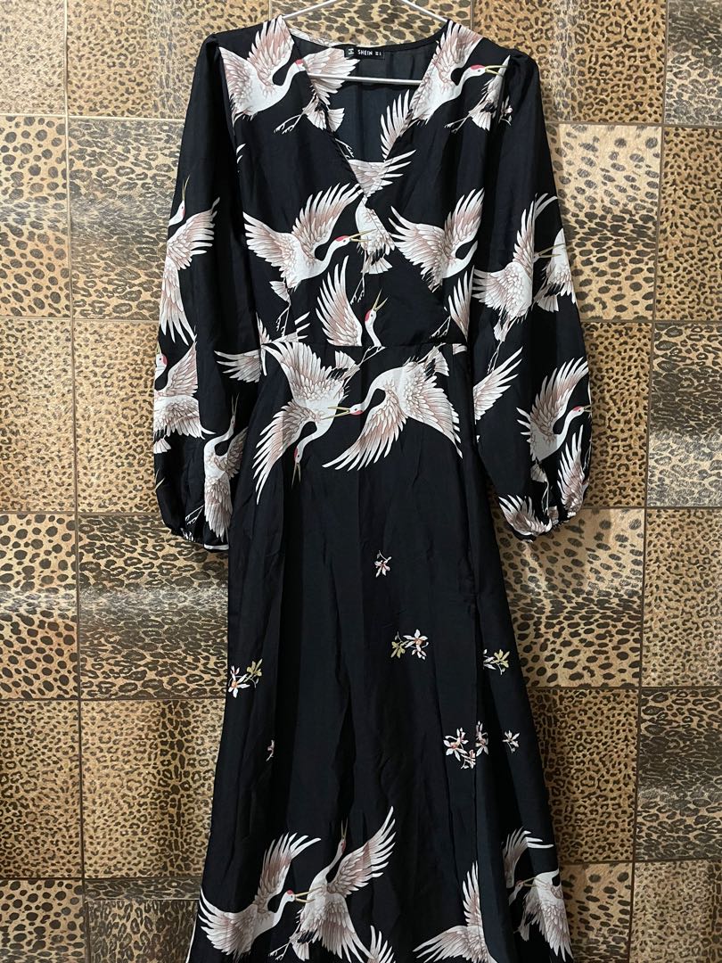 Shein bird on sale dress