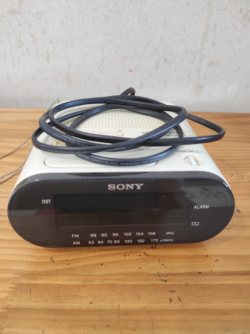 Sony Radio Clock, Audio, Portable Audio Accessories on Carousell