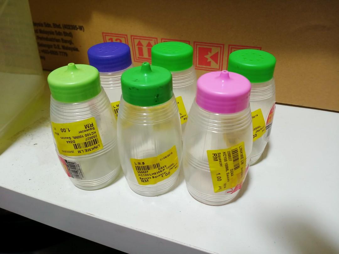 Soy sauce, pepper refill bottle, Furniture & Home Living, Kitchenware