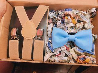 Suspender + bow tie