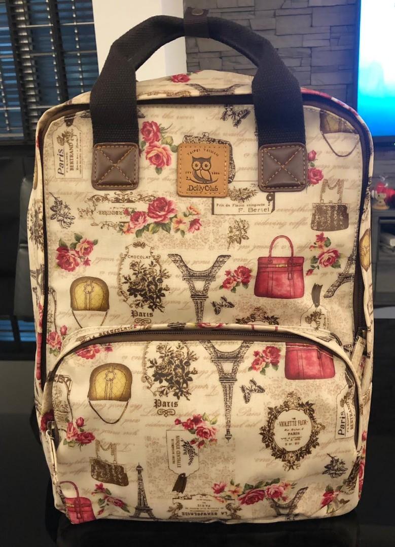Taipei Taiwan Dolly Club backpack owl theme, Women's Fashion, Bags
