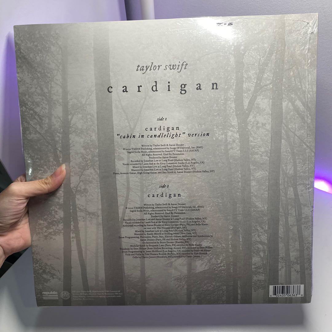 Taylor Swift Cardigan Cabin in the Candlelight Version 12” Vinyl, Hobbies & Toys, Music & Media