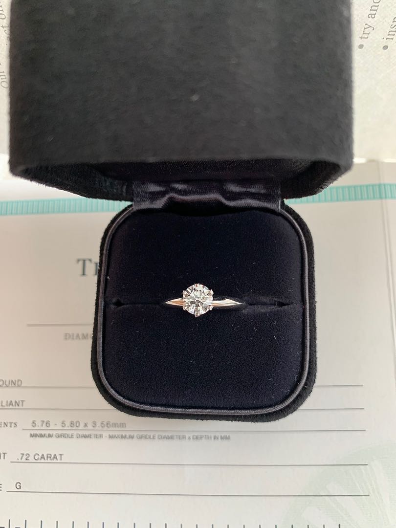 Tiffany Co diamond ring Women s Fashion Jewelry Organisers Rings on Carousell