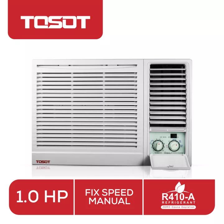 TOSOT 1hp Manual WINDOW TYPE AIRCON, TV & Home Appliances, Air Conditioning and Heating on Carousell