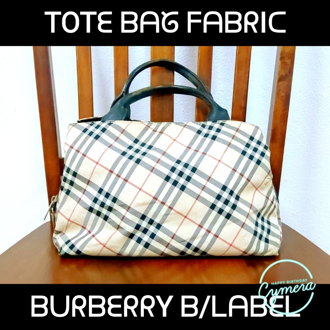 TOTE BAG FABRIC BURBERRY LONDON BLUE LABEL, Women's Fashion ...