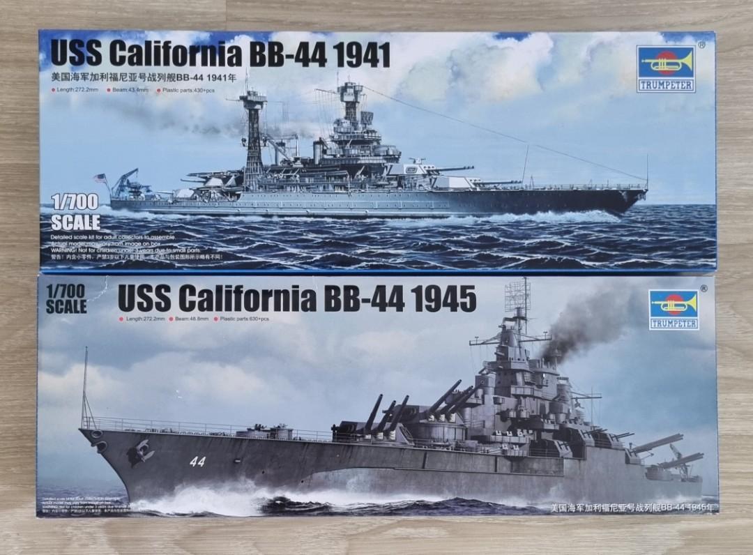 2 x 1/700 US Navy Ship Model kit, Hobbies & Toys, Toys & Games on Carousell