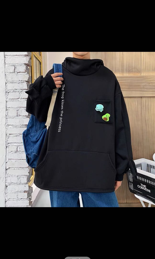 Unisex Cute frog hoodie Men s Fashion Coats Jackets and