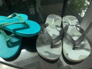 Havaianas Slim Dames Slippers Sand Grey/Light Golden - Schoenen.nl