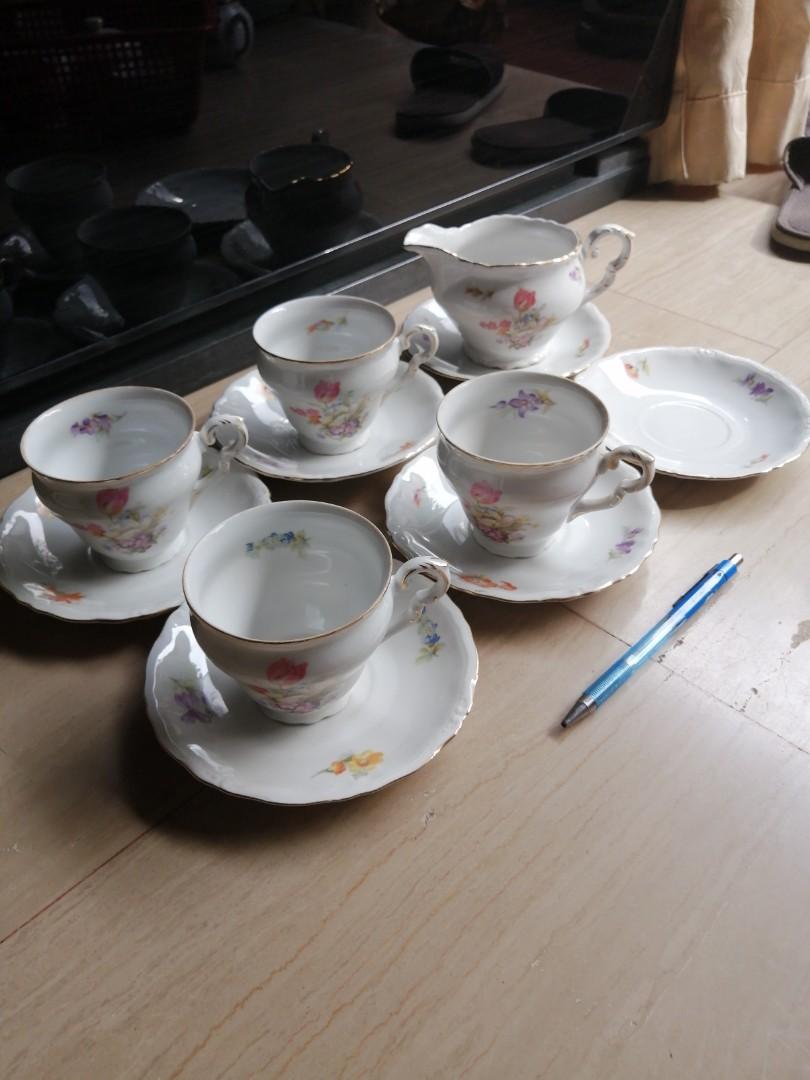 Service à café en porcelaine style Art Déco, 1910 - Royal Epiag Czechoslovakia - Arts de la table