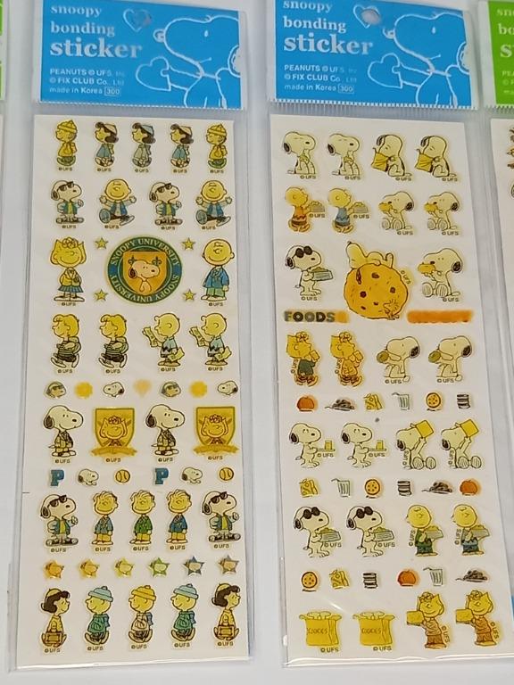 Vintage Snoopy Bonding Stickers Made in Korea (price per pad), Hobbies ...