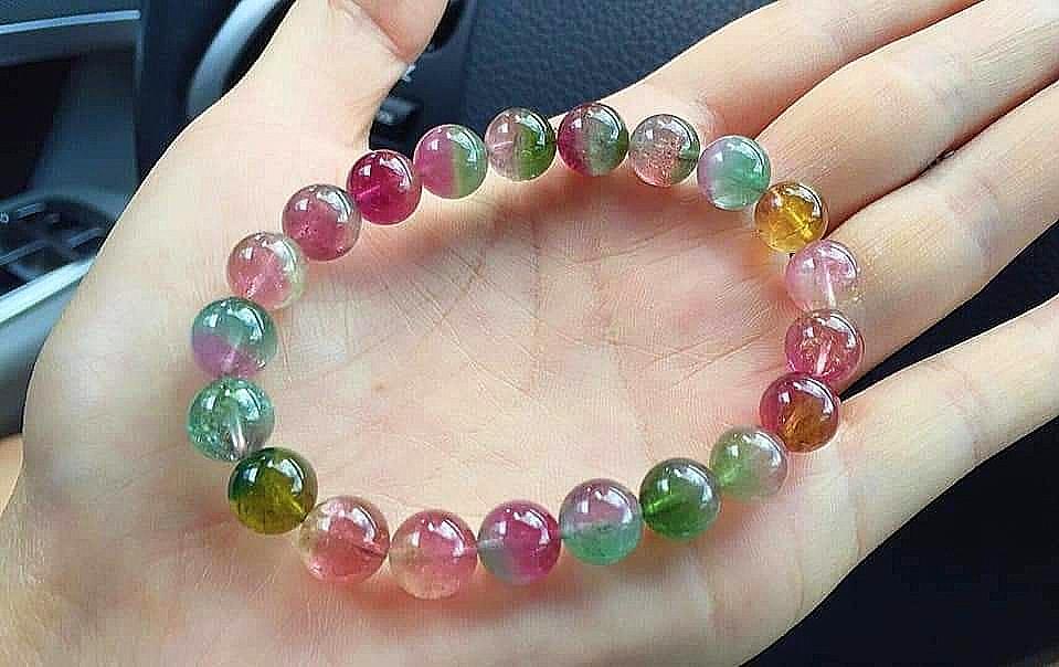 Watermelon quartz new arrivals bracelet