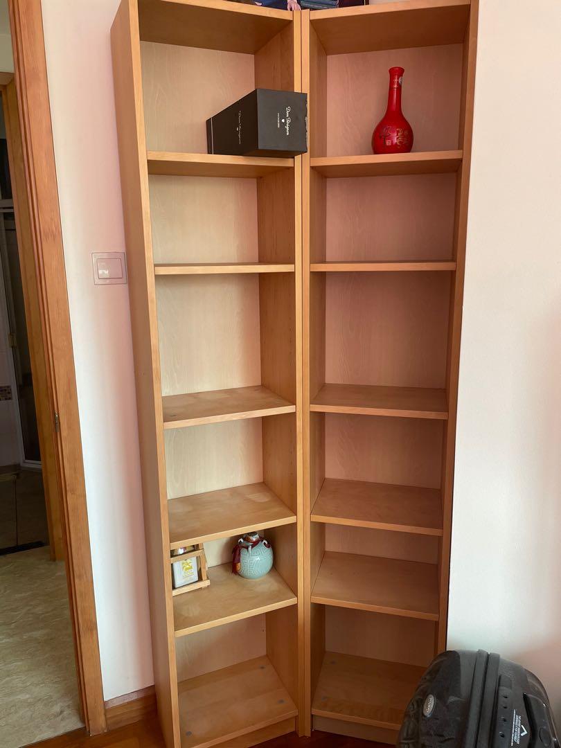 Wooden angled corner display rack, Furniture & Home Living, Furniture ...