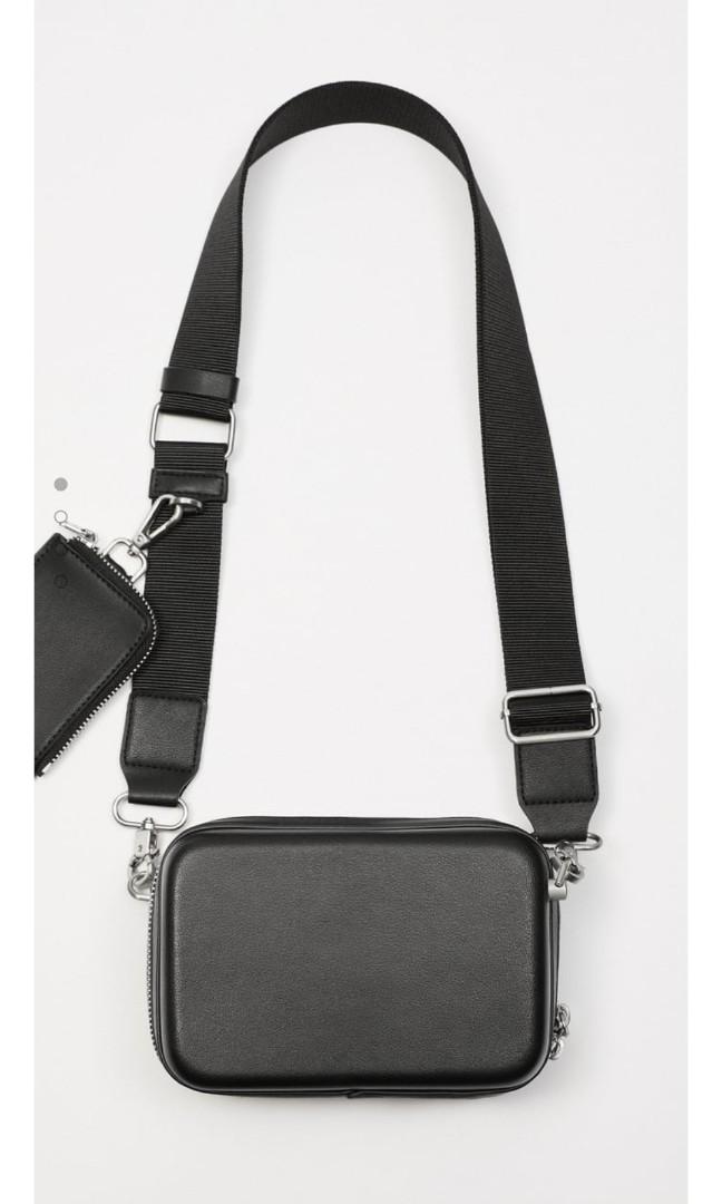 Zara Men's Rigid Box Crossbody Bag