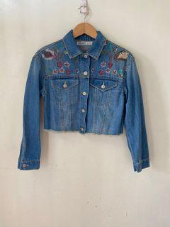 Zara sequined denim jacket