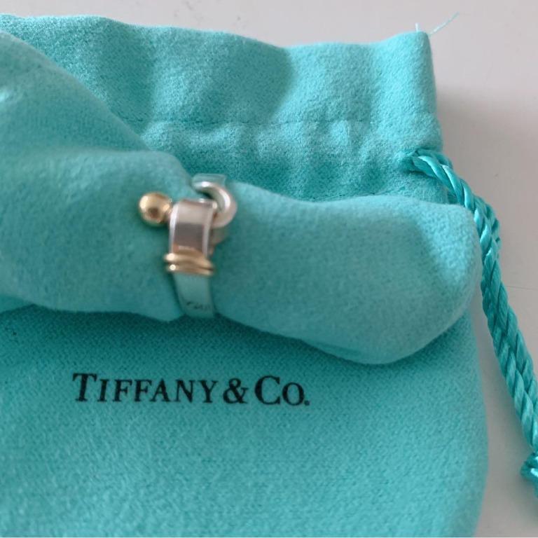 Tiffany & Co 925 (Silver) 750 (Gold) Love Knot Bangle – Preloved Lux