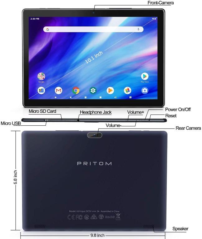 10 inch Tablet -Android Tablet Pritom TronPad, Mobile Phones  Gadgets,  Tablets, Android on Carousell