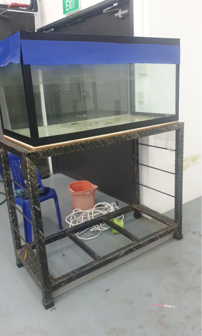 4FT x 2FT x 2FT Fish Tank with Stand, Pet Supplies, Homes & Other Pet