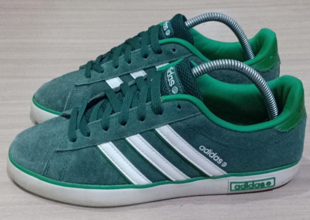 7.5uk)(Rm110) Original Adidas Neo Derby Vulc Green, Men's Fashion, Footwear, Sneakers on