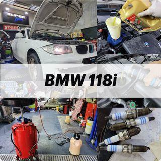 【火炭】寶馬 BMW 118i (E87) 清洗引擎，更換引擎修復偈油，油隔，更換風隔，換波箱油，火咀 Engine Clean, Motor Oil Change, Transmission fluid change, Air Filter, Spark Plugs