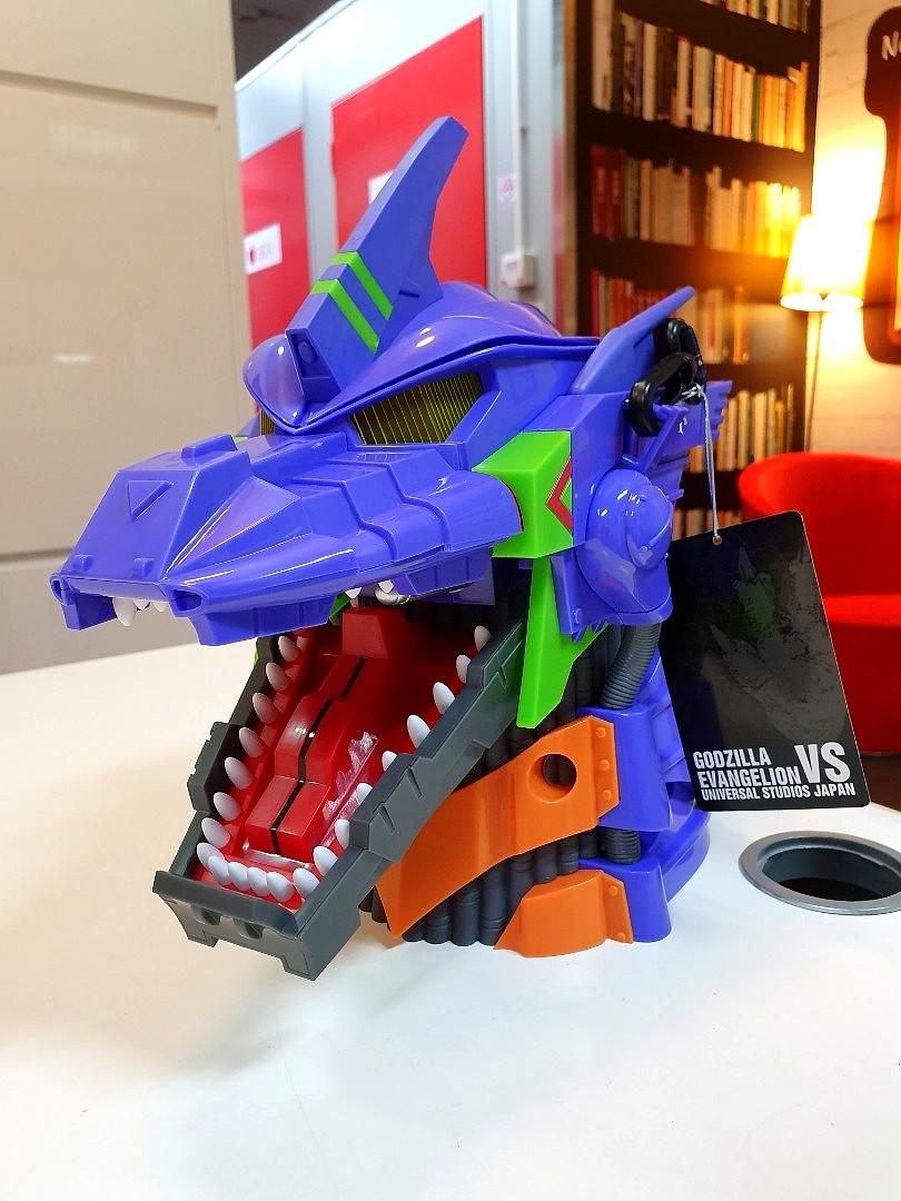新世紀福音戰士eva 日本環球影城usj 哥斯拉對戰初號機4d 劇場 19 限定商品連掛帶頭像爆谷筒爆米花桶universal Studios