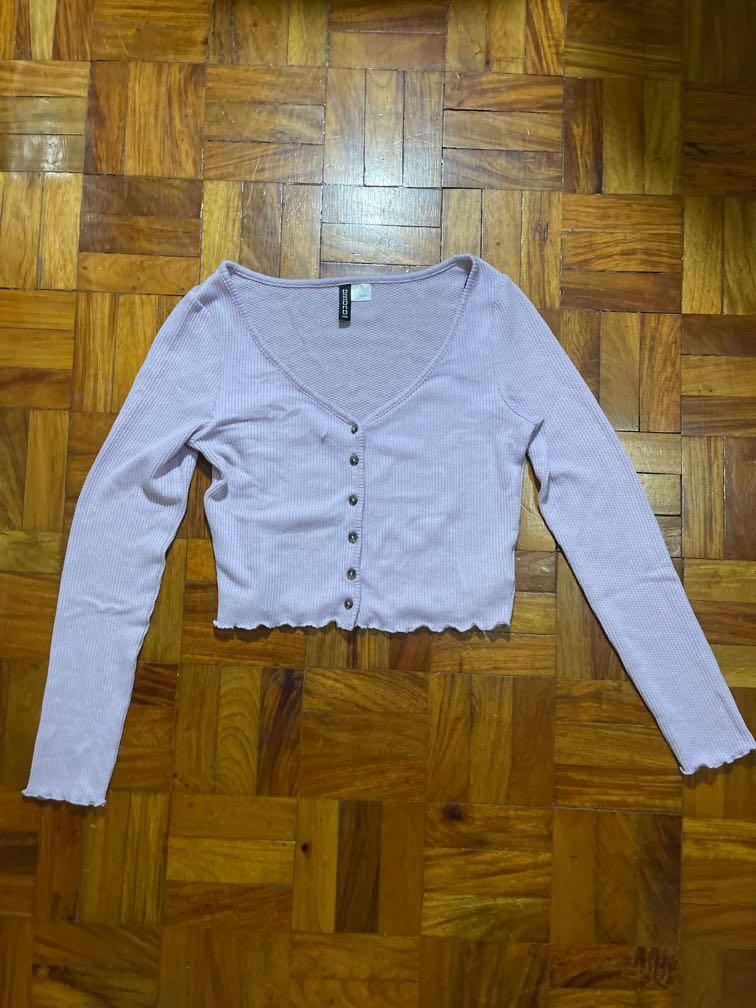 cardigan crop top h&m