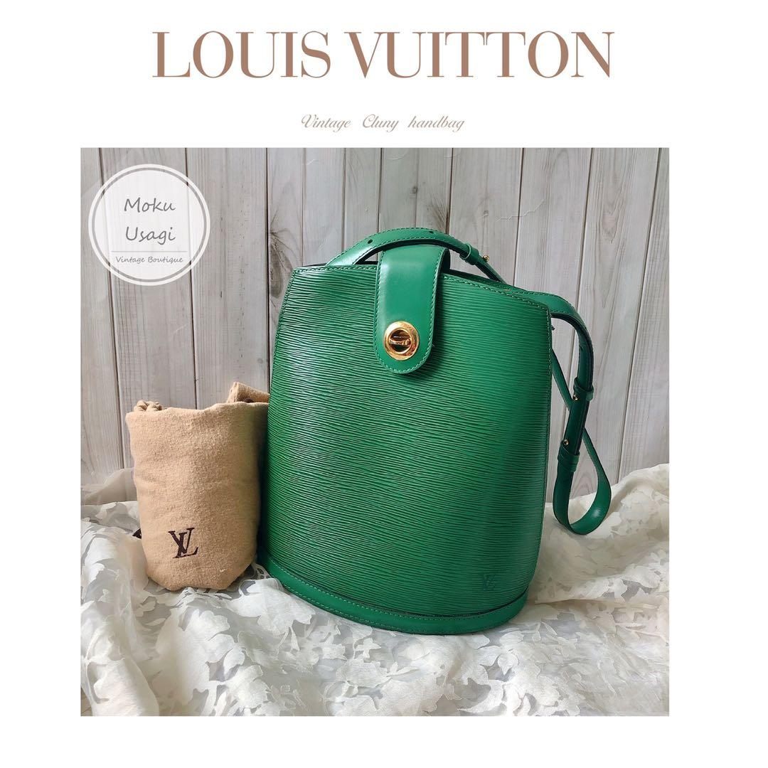 Auth Louis Vuitton Epi Cluny Shoulder Bag Borneo Green M52254 Used