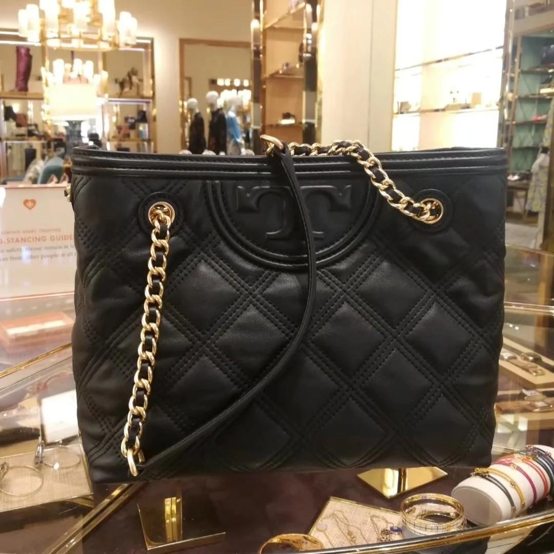Tory Burch Fleming soft leather tote bag handbag