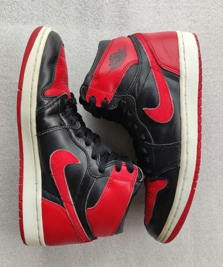 AIR JORDAN 1 HIGH BRED 2001 Men s Fashion Footwear Sneakers on