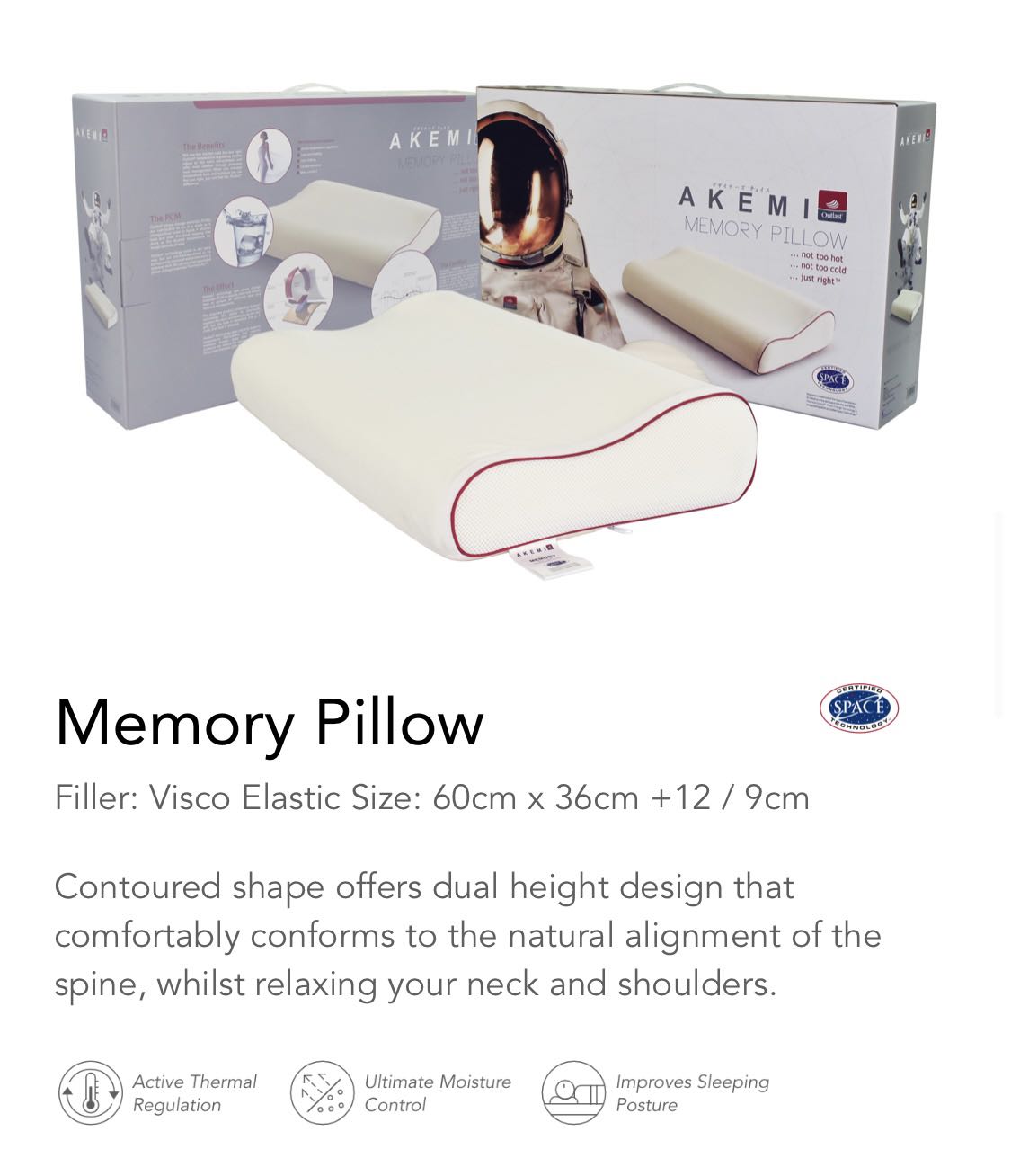Akemi memory hot sale pillow