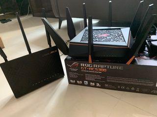 (2 Asus Routers Bundle) GT-AC5300 Tri Band Gaming Router (still under warranty) and AC1900 Dual Band Gigabit Router