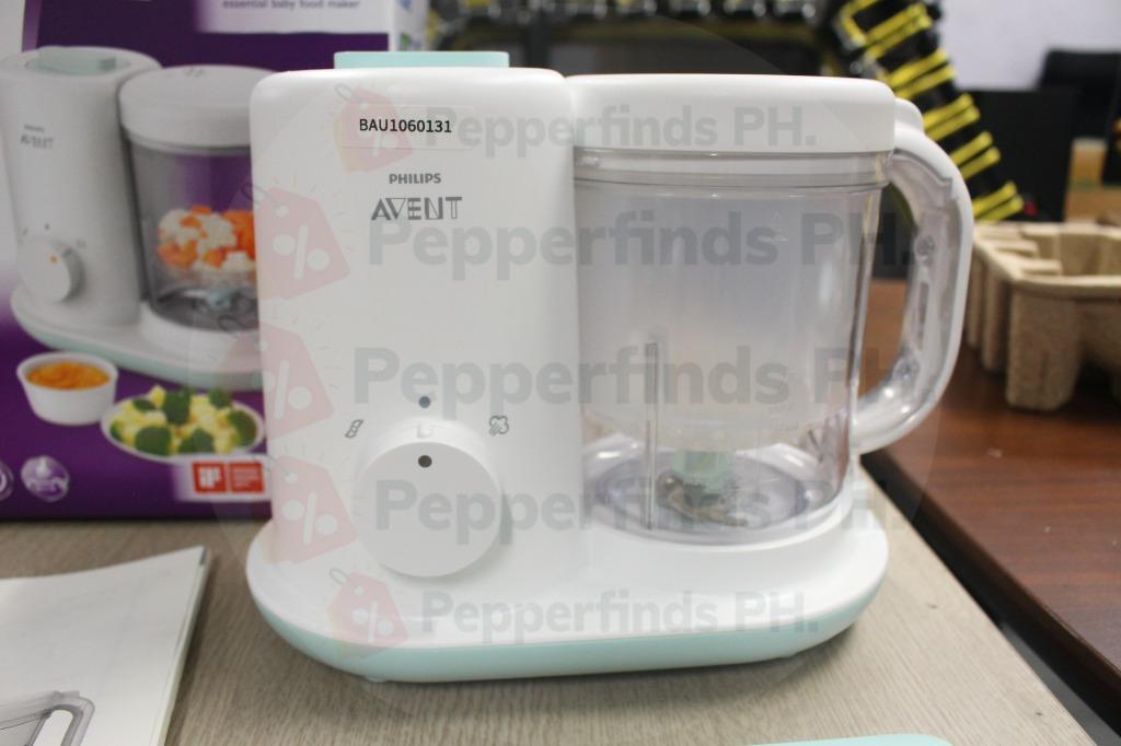 Avent 2n1 essential baby food maker (Category: Weaning & Toddler Feeding) located in Quezon City. Submitted by pepperfindsph (Listing ID 1102128473, Image 3). Description: Philips Avent Essential Baby Food Maker 2 in 1 function steam & blend 220v Like new condition & with box From korea SKU: BAU1060131 Aimed at parents looking to make nutritious homemade baby food and establish good eating habits from an early age on, the Philips Avent 2-in-1 Bab