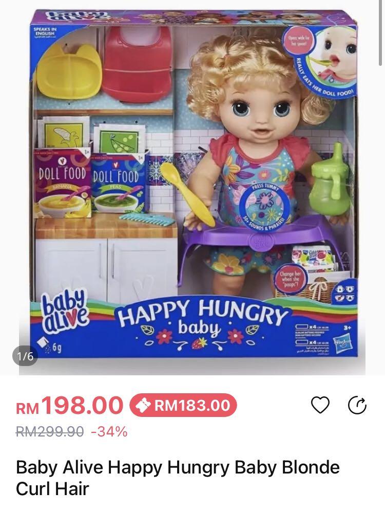 Baby Alive HAPPY HUNGRY Baby Hobbies Toys Collectibles