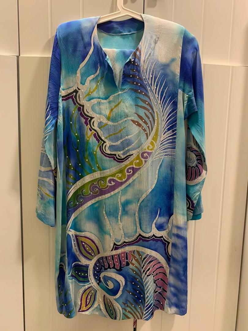 Baju Kurung - Batik Sutera Terengganu, Women's Fashion, Clothes 
