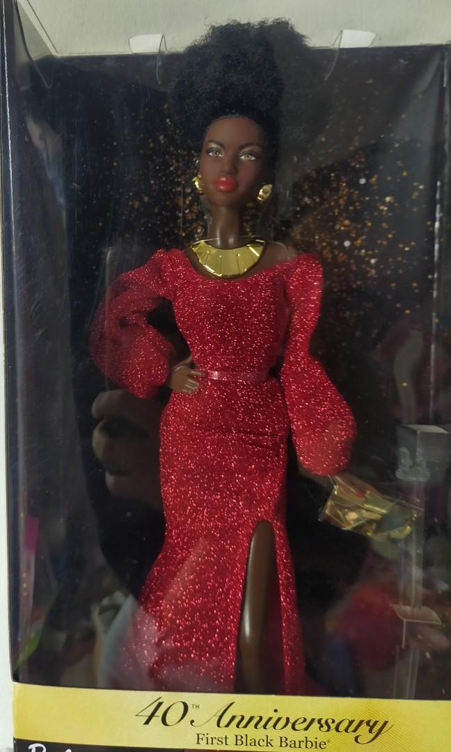得価格安新品　バービー40TH Anniversary First Black Barbie マテル社 シリーズコレクション