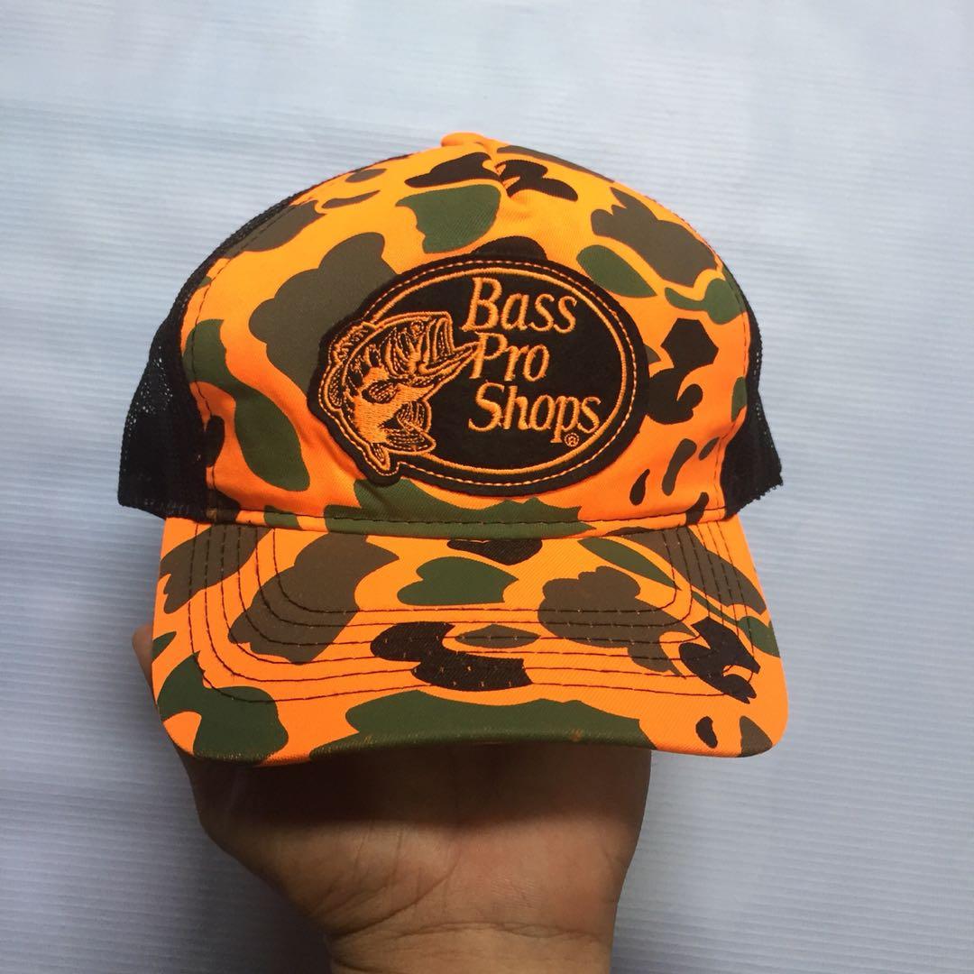Bass pro shop orange camo hat