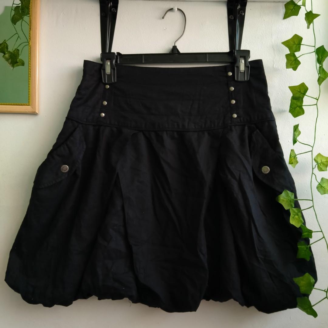 Black Grunge Aesthetic Skirt Women S Fashion Bottoms Skirts On Carousell