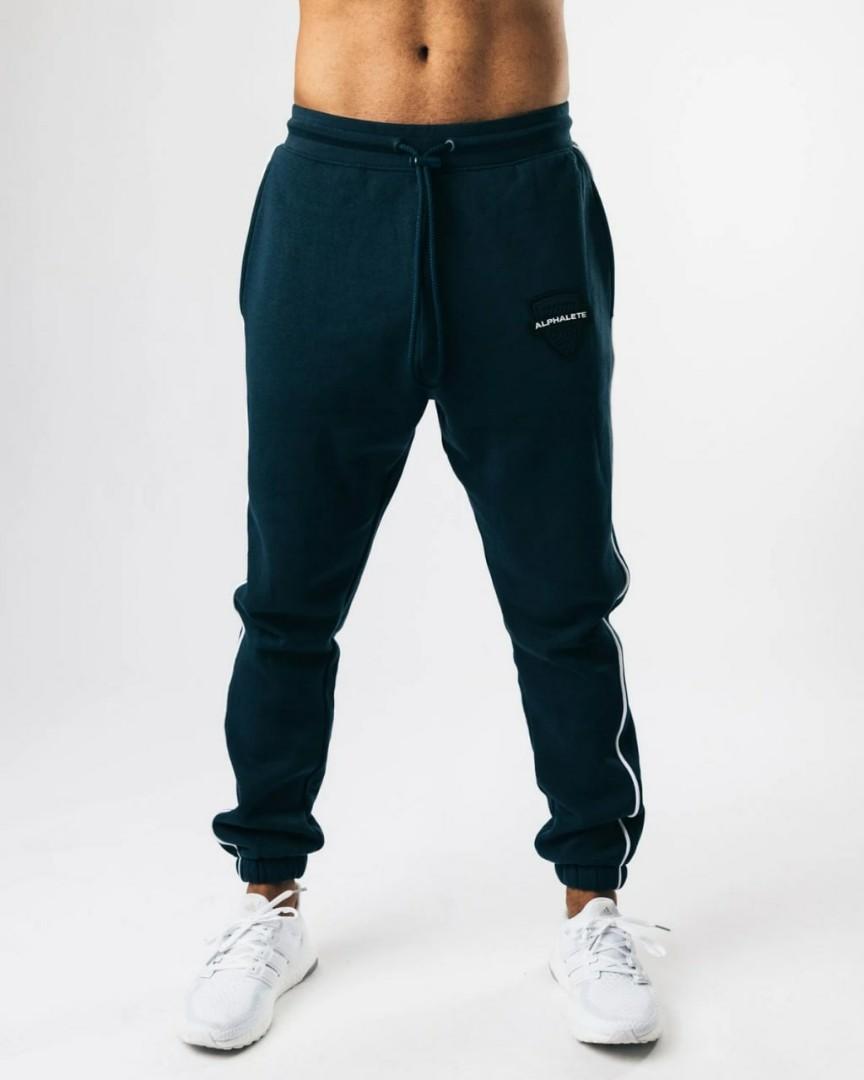 BNIB Alphalete Varsity Jogger Navy White