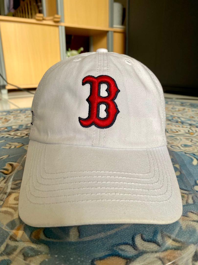 Boston Red Sox Hat Baseball Cap Fitted Large 47 Brand MLB Men Worn Retro B