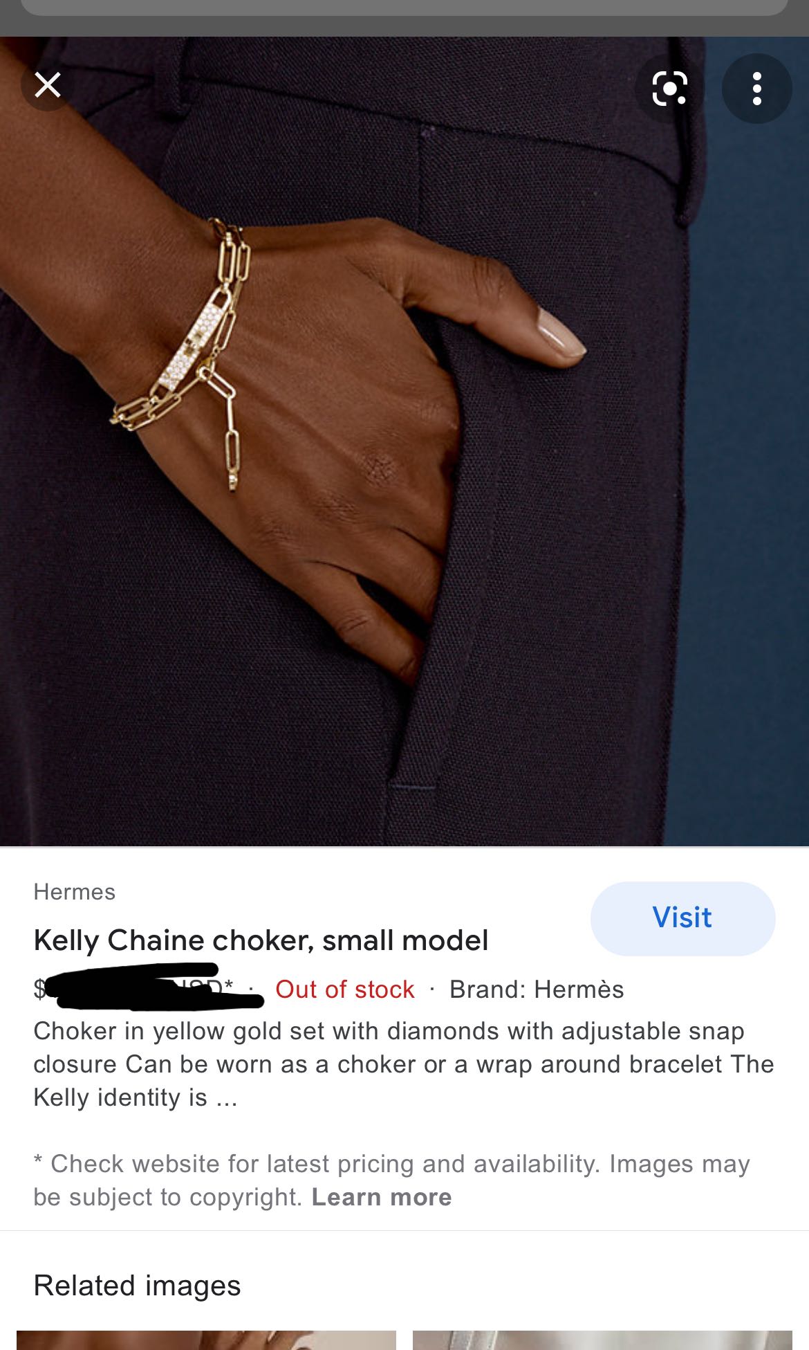 Kelly chaine choker hotsell