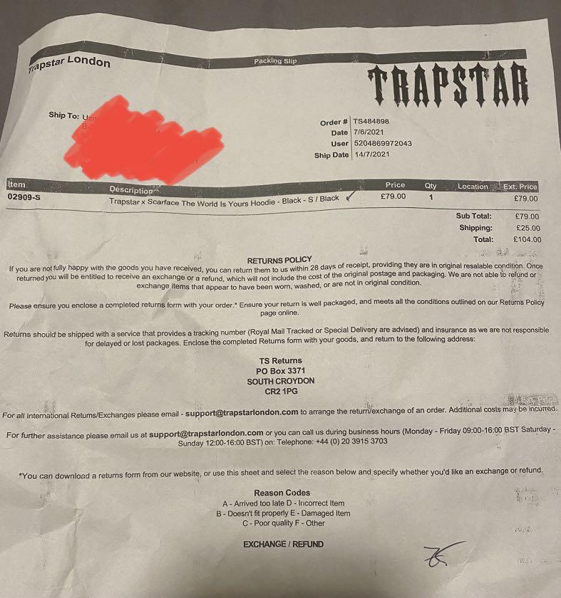 BRAND NEW Trapstar x Scarface The World Is Yours Hoodie, Men's Fashion