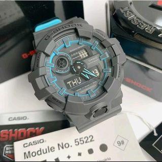 Casio G-Shock GA700SE-1A2 Grey with Blue Resin Watch for Men