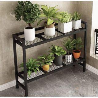 Cast Iron Metal Plants Stand 2 Tier