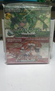 Complete Box Emerald and Ruby box + inner tray (Nintendo & Pokemon)