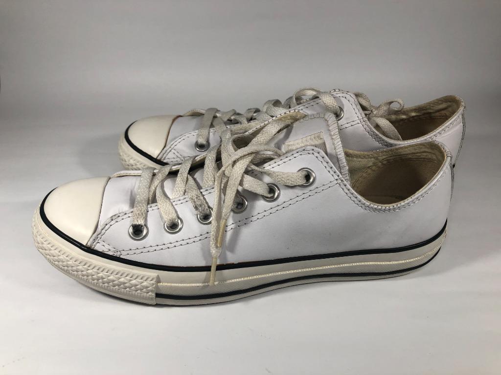 Converse Chuck Taylor All Star Lo Leather Sneaker - White (Category: Casual Shoes) located in Paranaque City. Submitted by rasmercado (Listing ID 1102164145, Image 2). Description: SKU: 206 Quality: 8.5/10 RFS: Closet clean-out Ships out only on weekends Size on Tag: Mens 6.5 / Women's 8.5 / UK 6.5 / EUR 39.5 / 25 cm Note: No shoebox included Payment first before ship out. Method of payment accepted: BDO / BPI / GCash only. ❌ NO COD ❌.